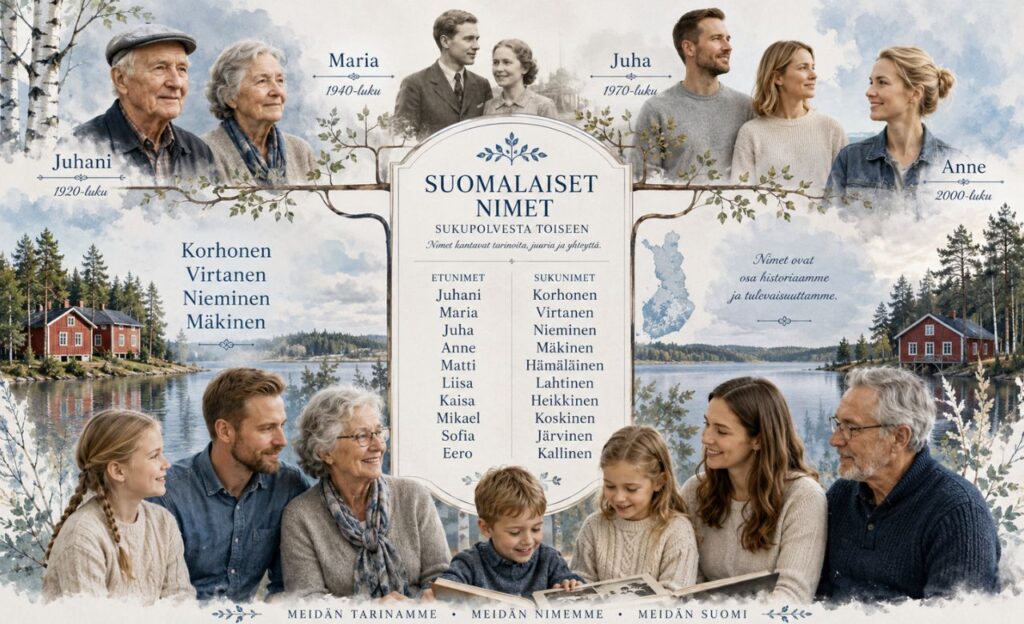 Yleisimmät nimet Suomessa